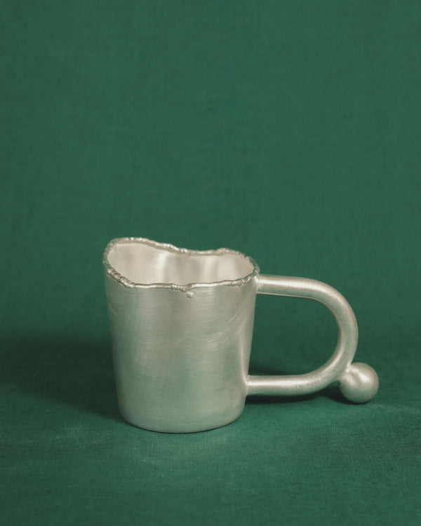 Yeodong Yun Cup 1 silver-plated copper vessel with polished surface and balanced form for hand use.