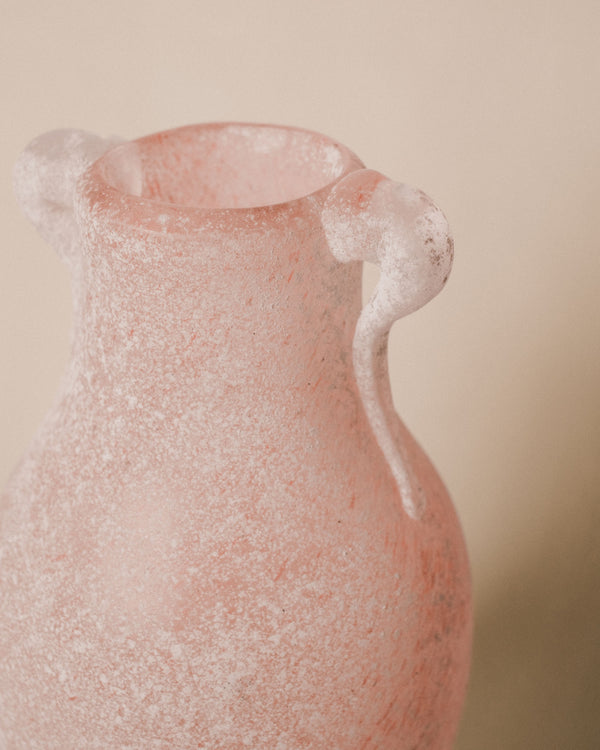Pink Murano Scavo Vase 1