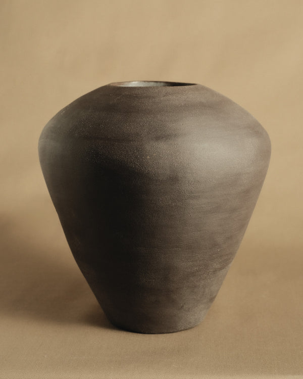 Handmade brown vase