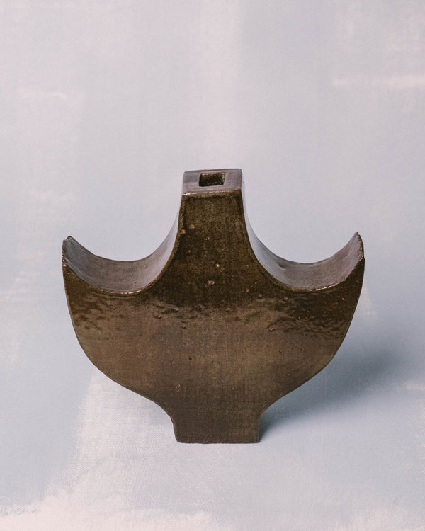 Glazed ceramic object by Shane Gabier, Small Angel 3, 14.5 x 15 x 3 cm