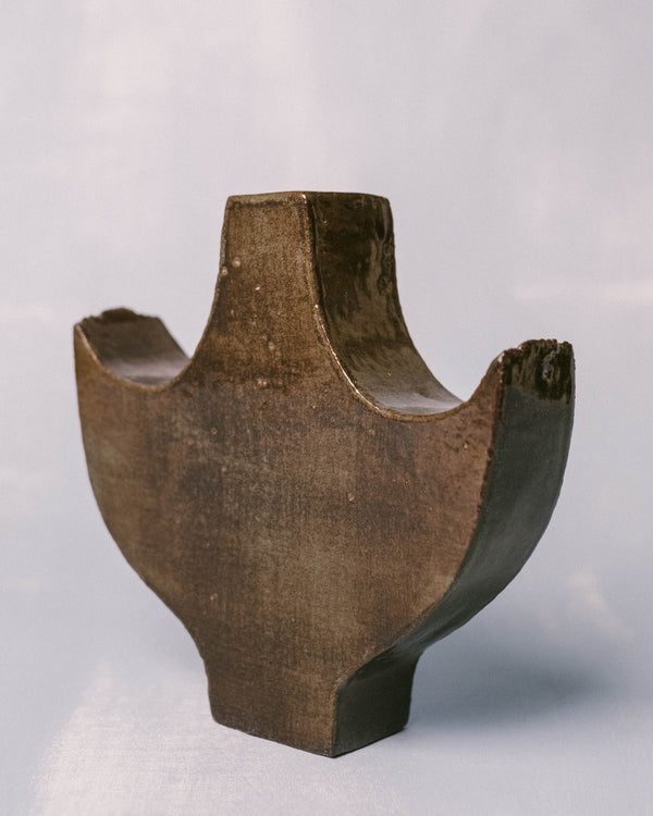 Side view of Small Angel 3 ceramic object by Shane Gabier