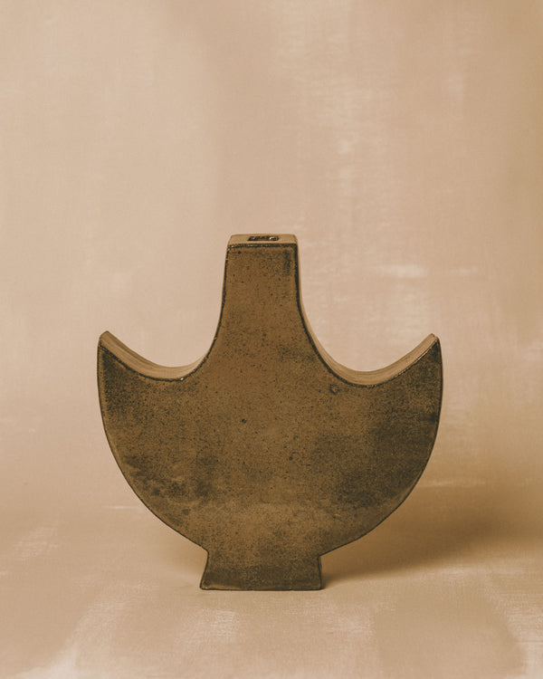 Glazed ceramic object by Shane Gabier, Small Angel 4, 16.5 × 16 × 3.5 cm