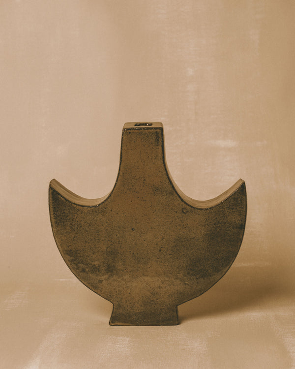 Glazed ceramic object by Shane Gabier, Small Angel 4, 16.5 × 16 × 3.5 cm