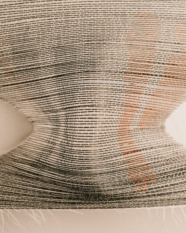 Sculptural curve of Anna Fiedler's Highway, side profile