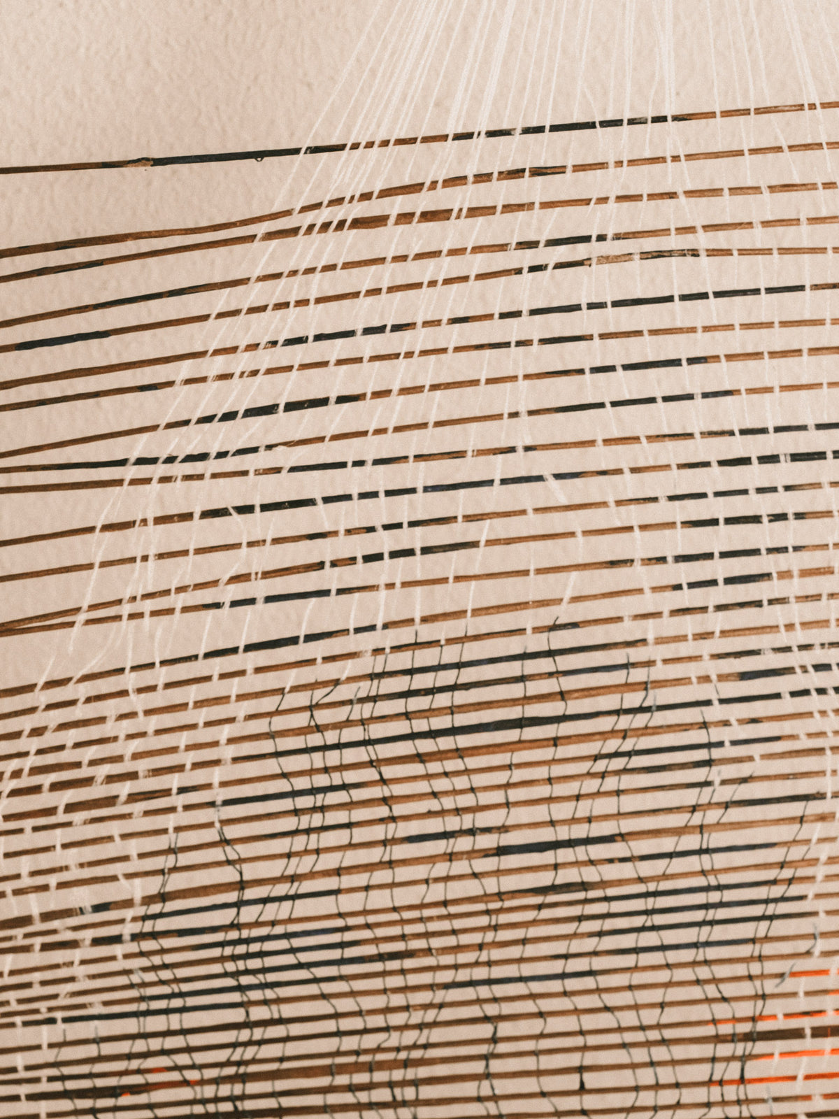 Close-up of interwoven wire and thread on Anna Fiedler's Scanner