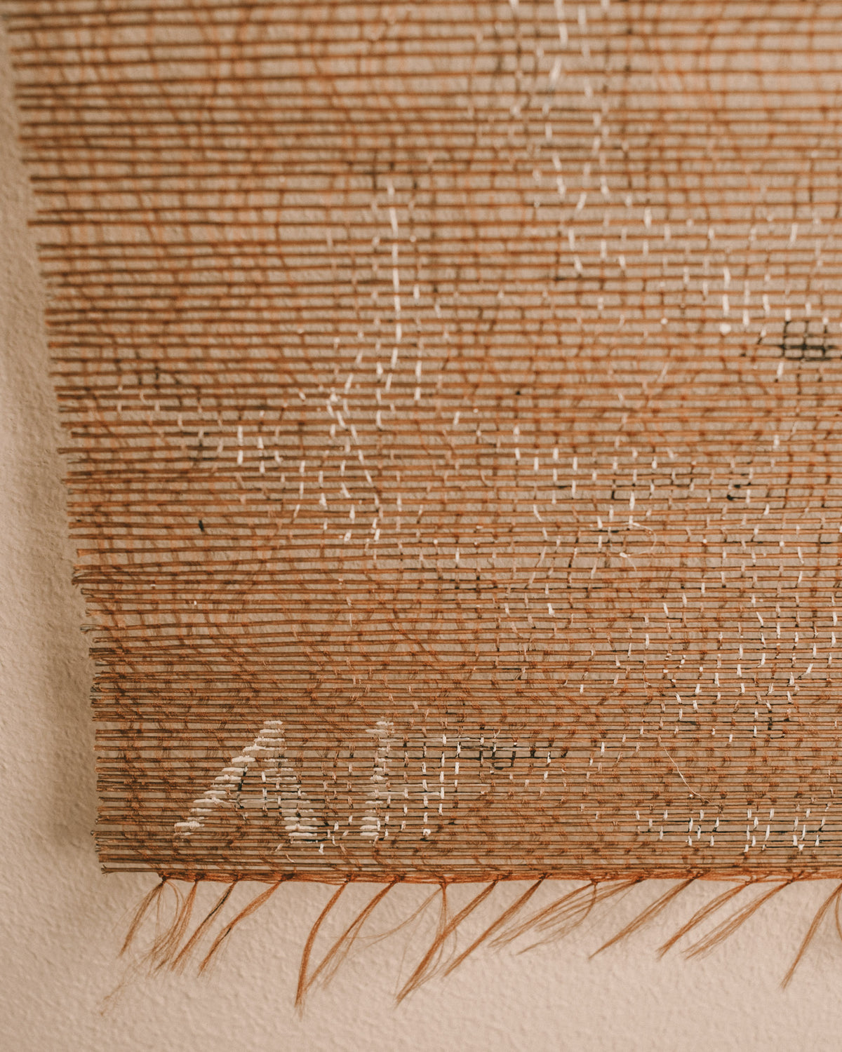 Close-up of painted motif on Anna Fiedler's Water I Was Made For