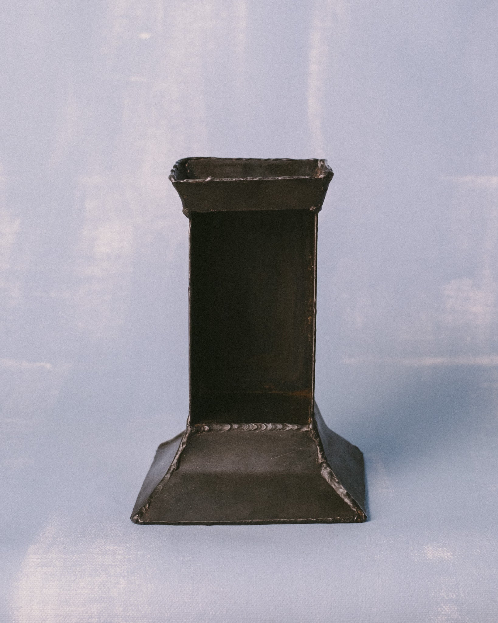 Hannah Kuhlmann Eternal Elders Ember, patinated steel form, front-facing