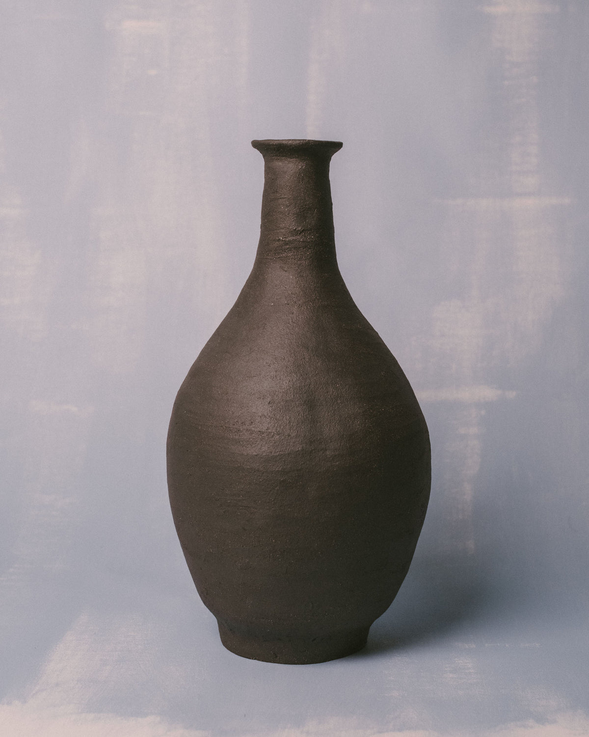 Necked Vessel I by Kasia Sznajder, hand-built ceramic, front view
