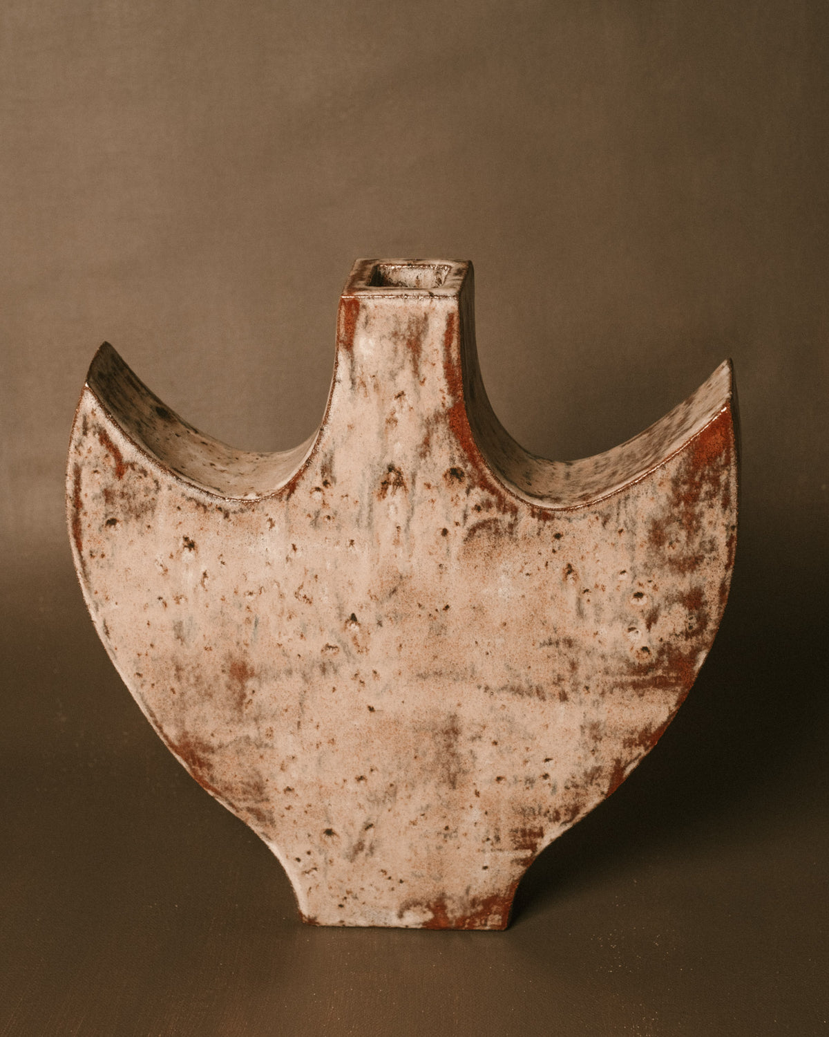 Large Angel 2 by Shane Gabier, hand-shaped ceramic sculpture, front view