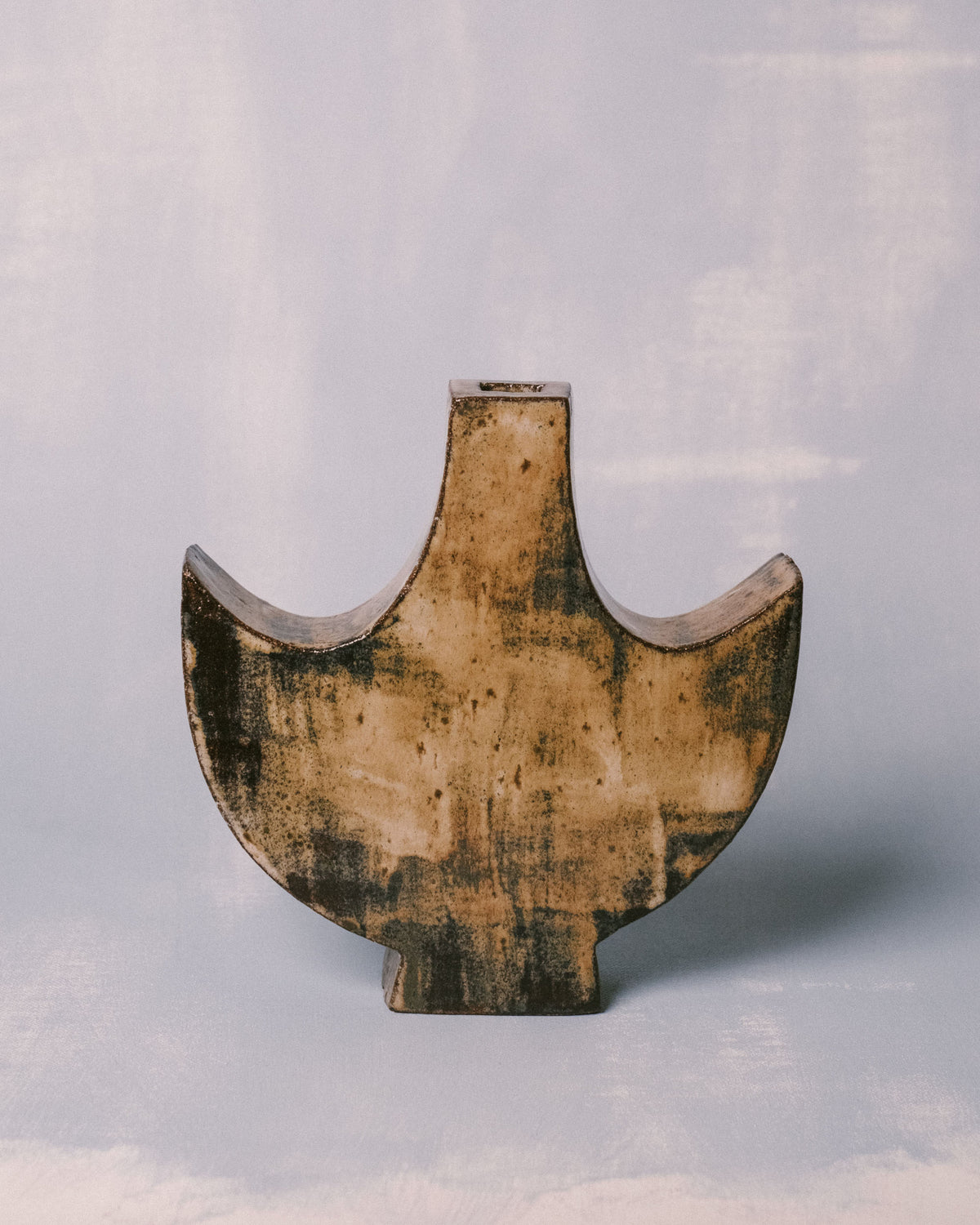 Small Angel 1 by Shane Gabier, hand-built ceramic form, front view