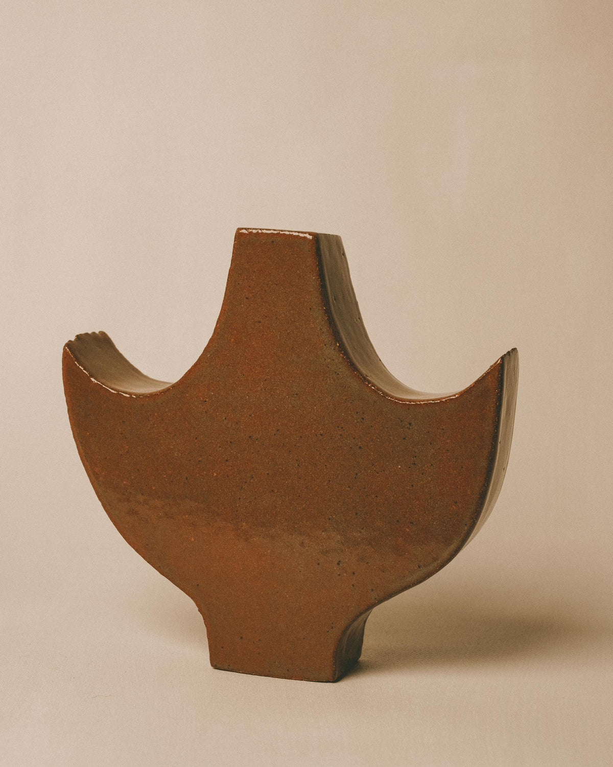 Small Angel 2 by Shane Gabier, hand-shaped ceramic sculpture, front view