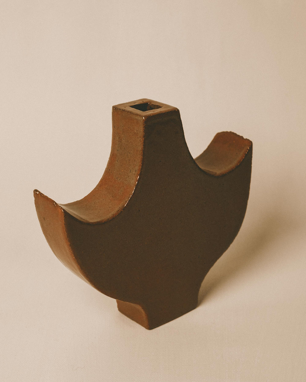 Sculptural silhouette of Shane Gabier's Small Angel 2, side profile