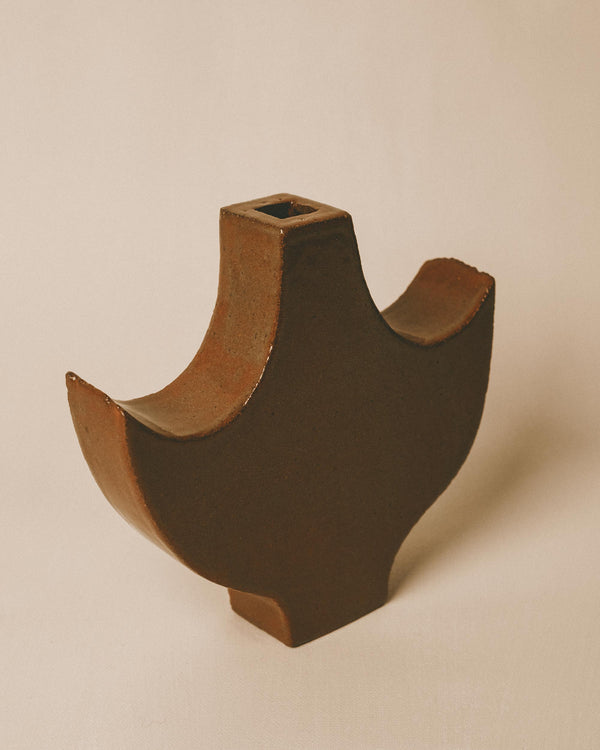 Sculptural silhouette of Shane Gabier's Small Angel 2, side profile