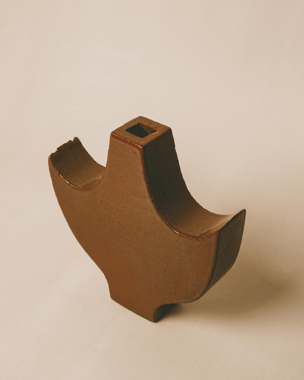 Close-up of winged edge, Shane Gabier's Small Angel 2, top-down view