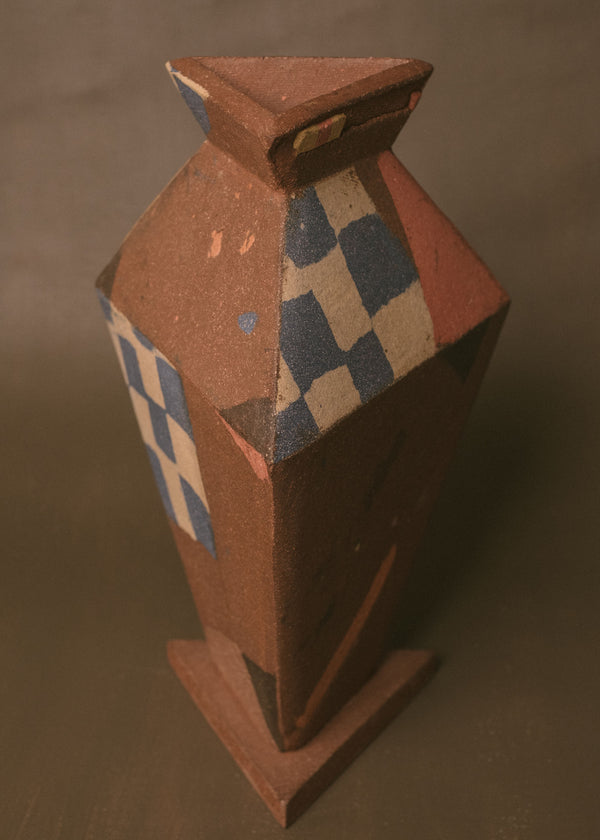 Angular form of Shane Gabier's Triangular Vase, side profile