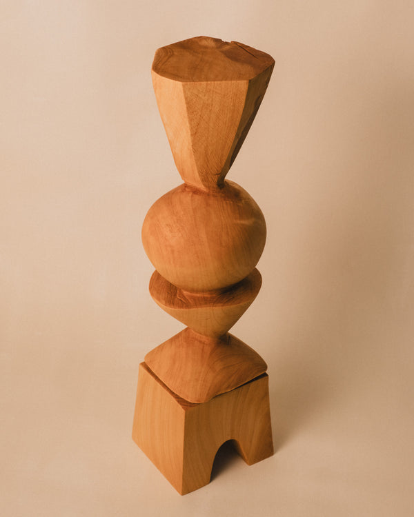 Sentinel Study 01 by Vince Skelly, stacked forms, front alternate view