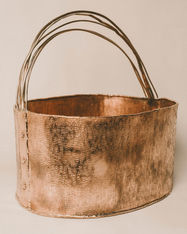 Tactile copper surface of Basket 4, side profile